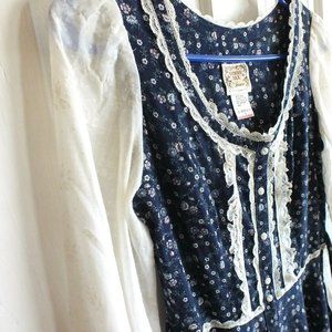 Gunne Sax Vintage Cottage Core Prairie Dress